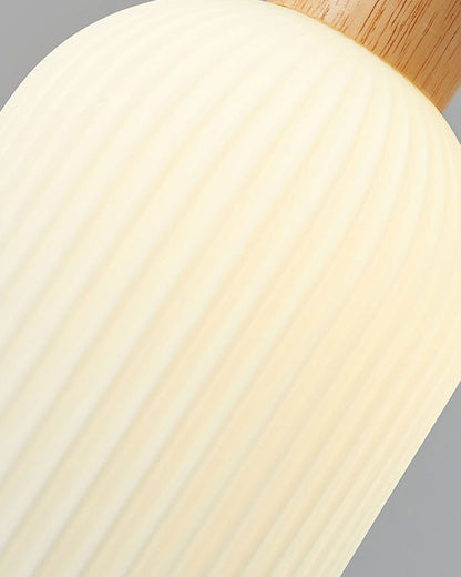Diff Ribbed Milk Glass Lantern Pendant Light-DF2115