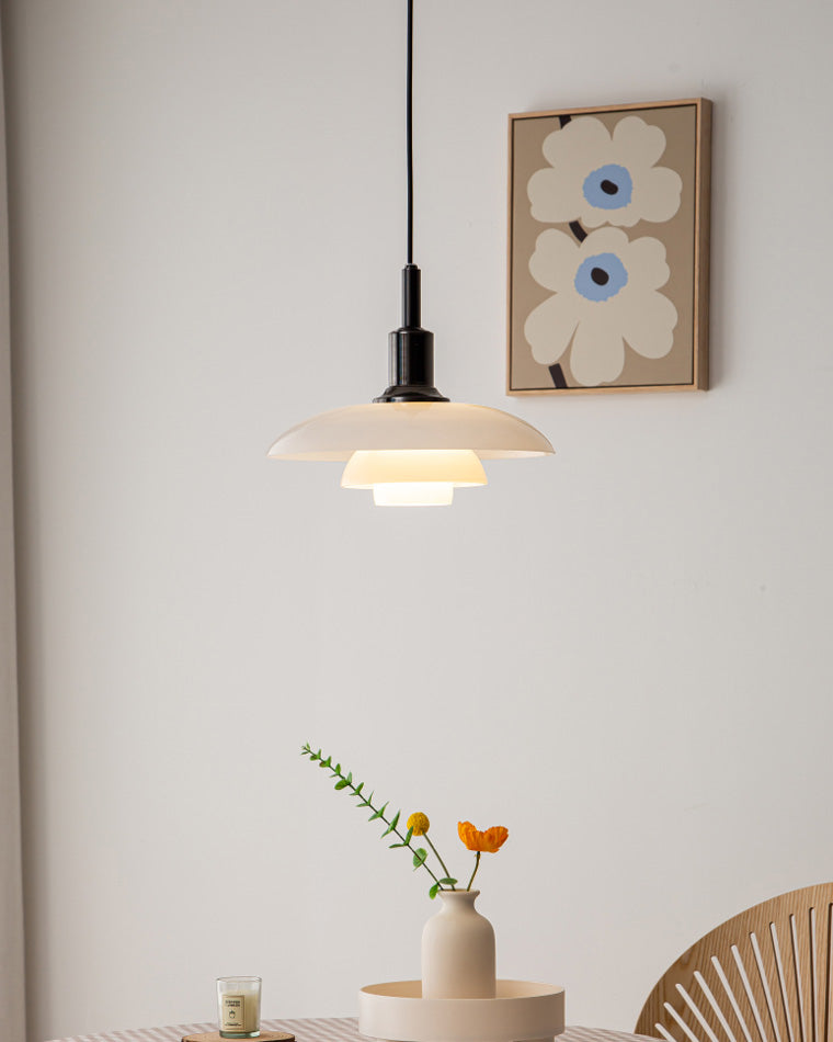 Diff Danish Designer Milk Glass Pendant Lamp-DF2116