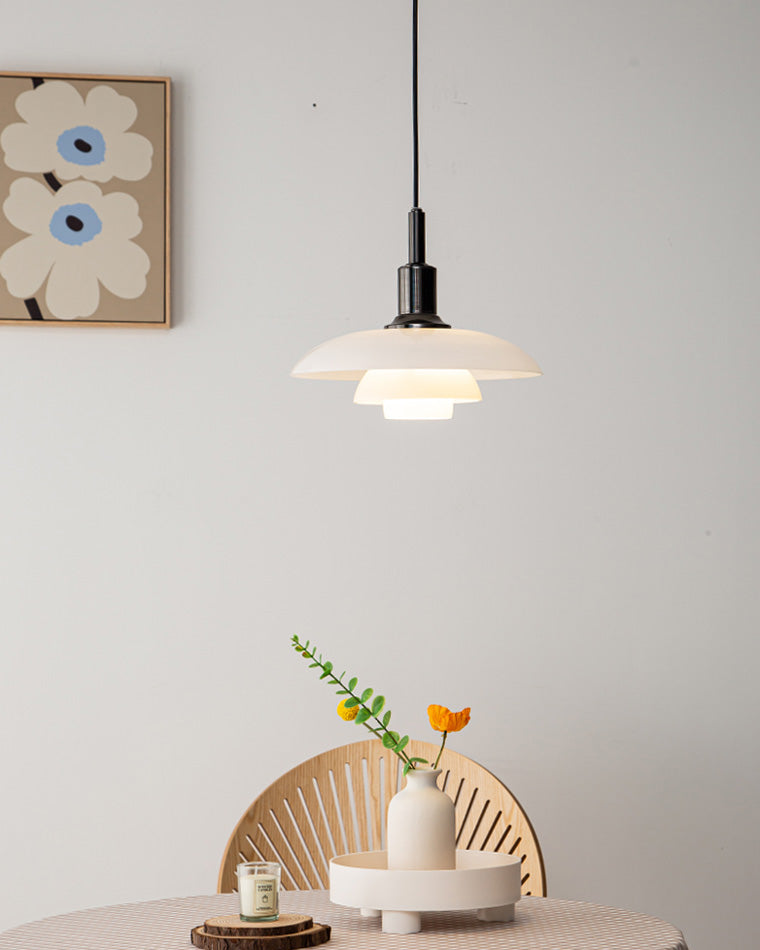 Diff Danish Designer Milk Glass Pendant Lamp-DF2116