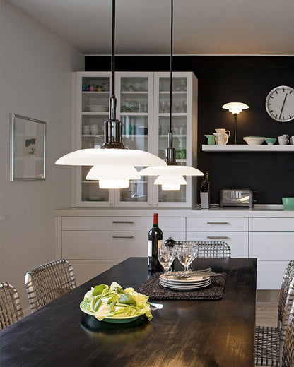 Diff Danish Designer Milk Glass Pendant Lamp-DF2116