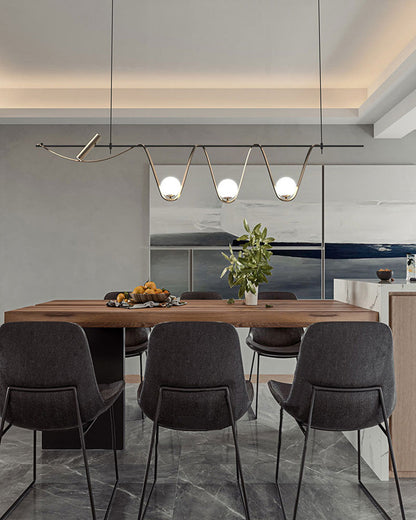 Diff Sculptural Linear Pendant Light-DF2117