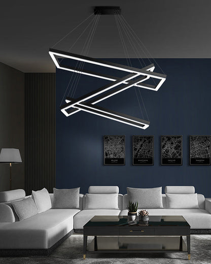 Diff Tiered Rectangular Chandelier-DF2120