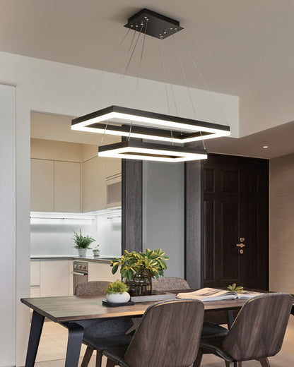 Diff Tiered Rectangular Chandelier-DF2120