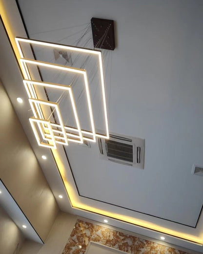 Diff Tiered Rectangular Chandelier-DF2120