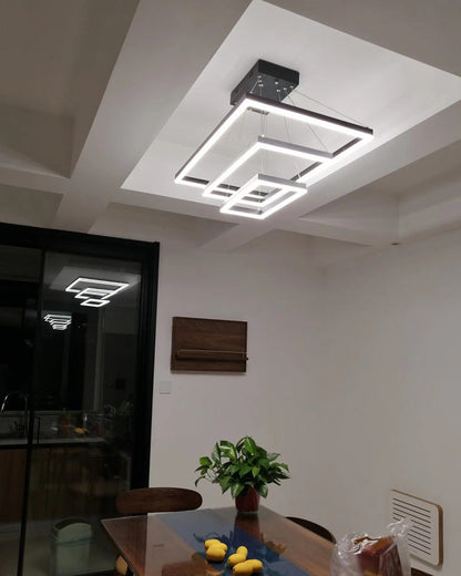 Diff Tiered Rectangular Chandelier-DF2120