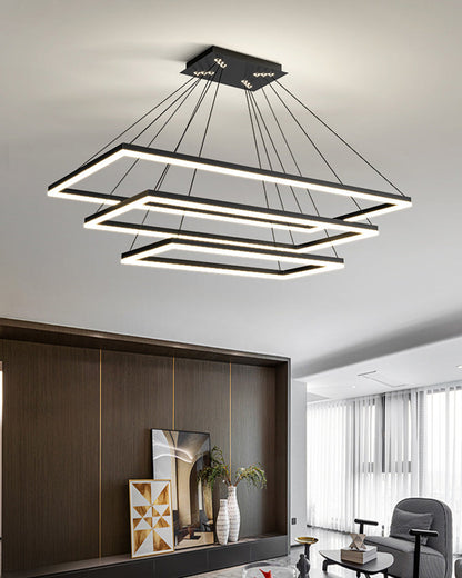 Diff Tiered Rectangular Chandelier-DF2120