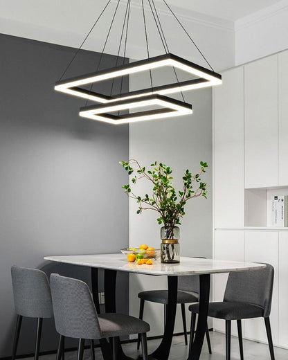 Diff Tiered Rectangular Chandelier-DF2120