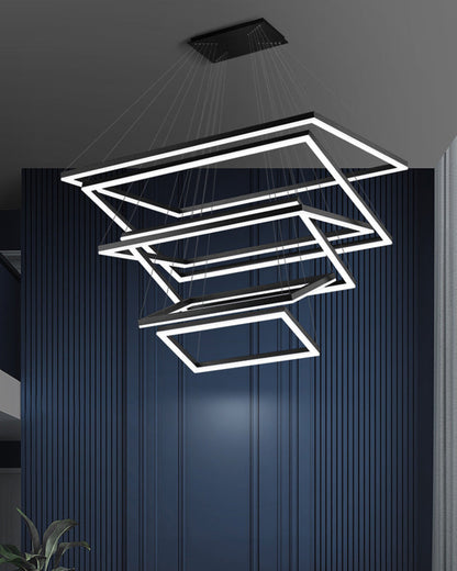 Diff Tiered Rectangular Chandelier-DF2120