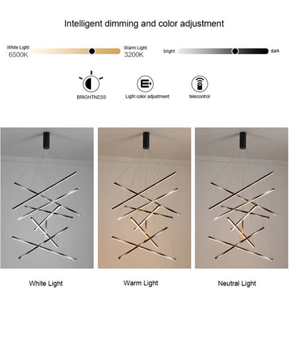 Diff Custom Multi Light Sticks LED Chandelier-DF2125
