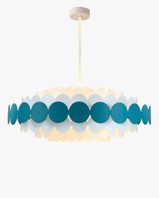 Diff Black/Blue Round Chandelier-DF2140