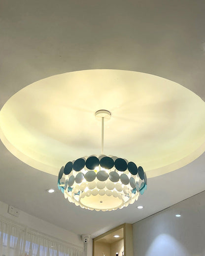 Diff Black/Blue Round Chandelier-DF2140