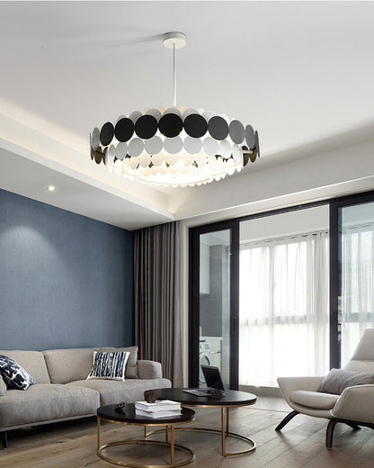 Diff Black/Blue Round Chandelier-DF2140