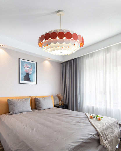 Diff Black/Blue Round Chandelier-DF2140