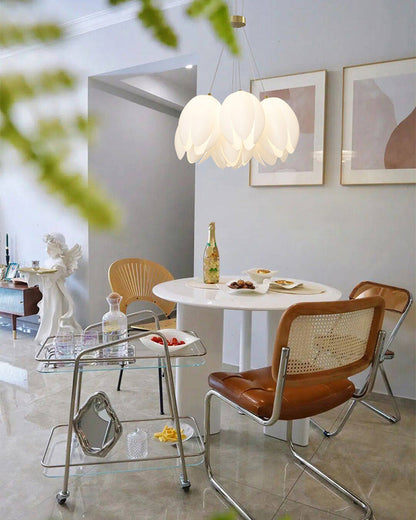 Diff White Tulip Flower Chandelier-DF2142