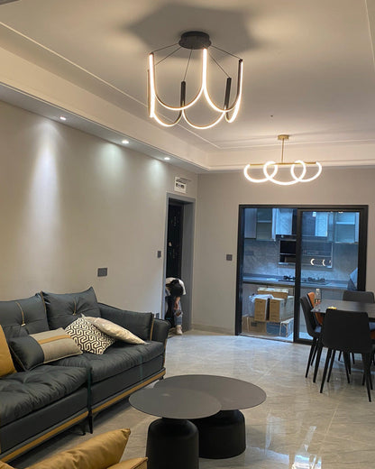 Diff Minimal U-shaped Round chandelier-DF2143