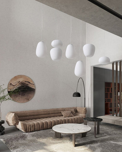 Diff Lantern Blown Glass Pendant Light-DF2151
