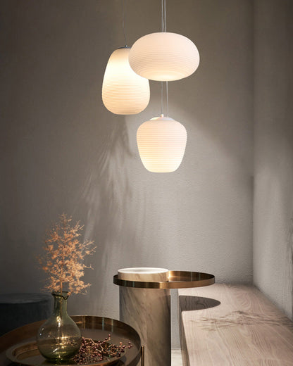 Diff Lantern Blown Glass Pendant Light-DF2151