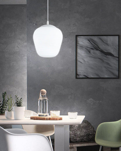 Diff Lantern Blown Glass Pendant Light-DF2151