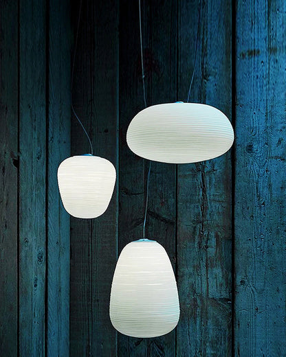 Diff Lantern Blown Glass Pendant Light-DF2151