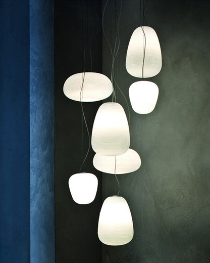 Diff Lantern Blown Glass Pendant Light-DF2151
