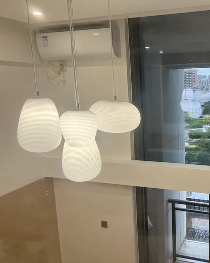 Diff Lantern Blown Glass Pendant Light-DF2151
