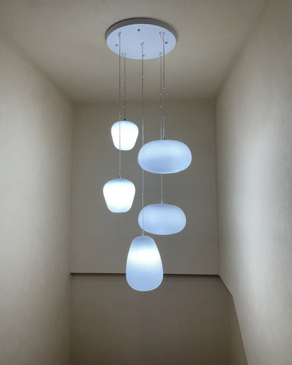 Diff Lantern Blown Glass Pendant Light-DF2151