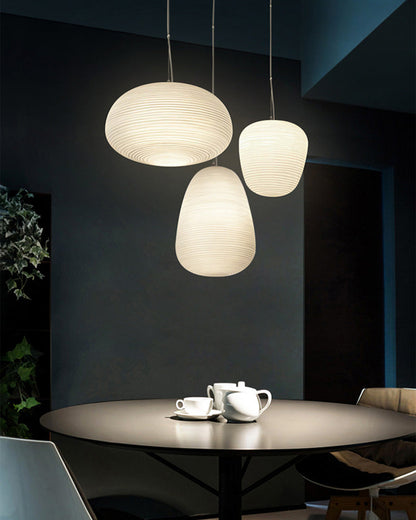 Diff Lantern Blown Glass Pendant Light-DF2151