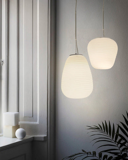 Diff Lantern Blown Glass Pendant Light-DF2151