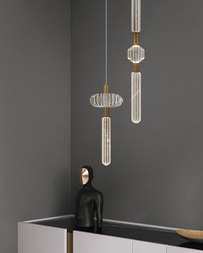 Diff Cypher Vertical/Horizontal Glass Pendant light-DF2153