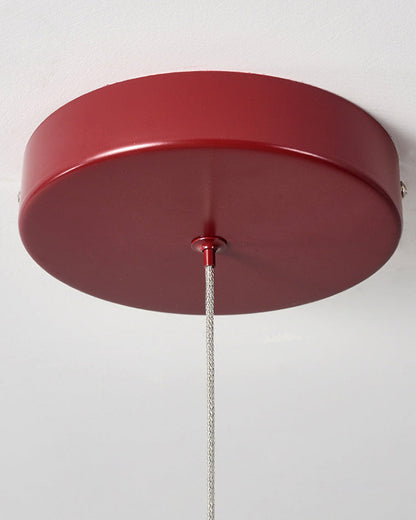 Diff U-tubes Red Round Chandelier-DF2157