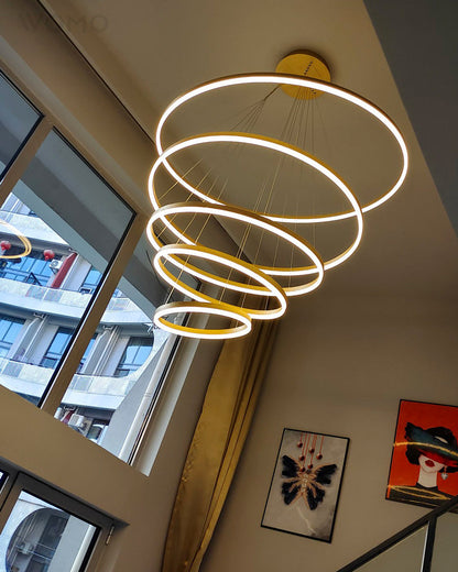 Diff Tiered Ring Chandelier-DF2159