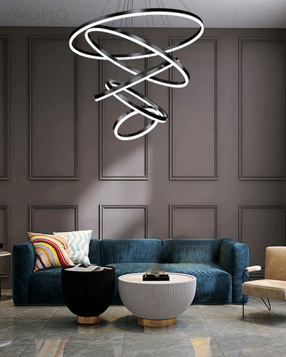 Diff Tiered Ring Chandelier-DF2159