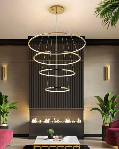 Diff Large Tiered Ring Foyer Chandelier-DF2160