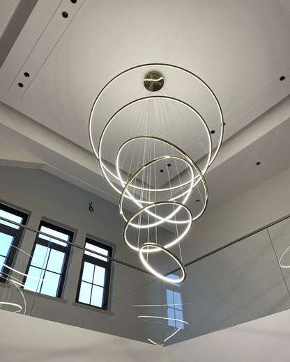Diff Large Tiered Ring Foyer Chandelier-DF2160