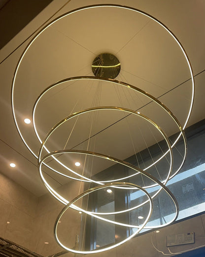 Diff Large Tiered Ring Foyer Chandelier-DF2160