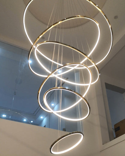 Diff Large Tiered Ring Foyer Chandelier-DF2160