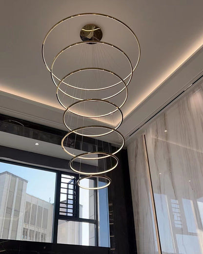 Diff Large Tiered Ring Foyer Chandelier-DF2160