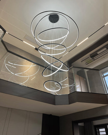 Diff Large Tiered Ring Foyer Chandelier-DF2160