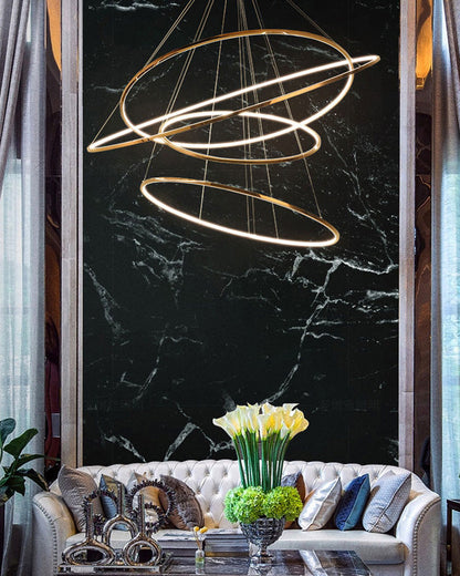 Diff Large Tiered Ring Foyer Chandelier-DF2160