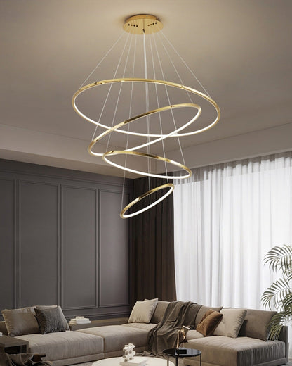 Diff Large Tiered Ring Foyer Chandelier-DF2160