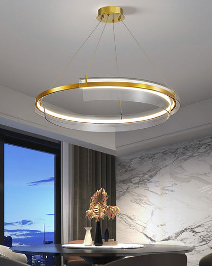 Diff Gold Circular Led Chandelier-DF2165