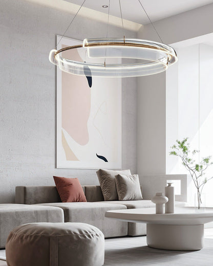 Diff Gold Circular Led Chandelier-DF2165