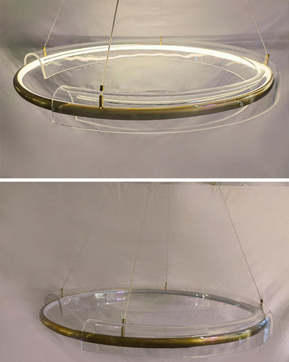 Diff Gold Circular Led Chandelier-DF2165