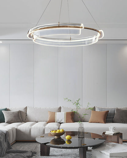 Diff Gold Circular Led Chandelier-DF2165