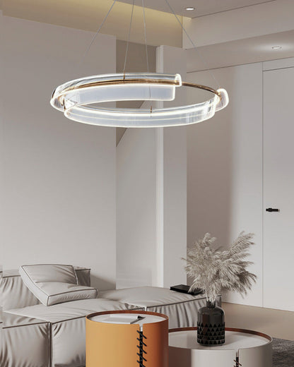 Diff Gold Circular Led Chandelier-DF2165