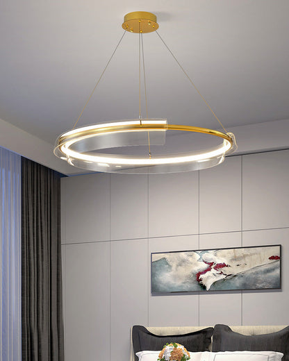 Diff Gold Circular Led Chandelier-DF2165