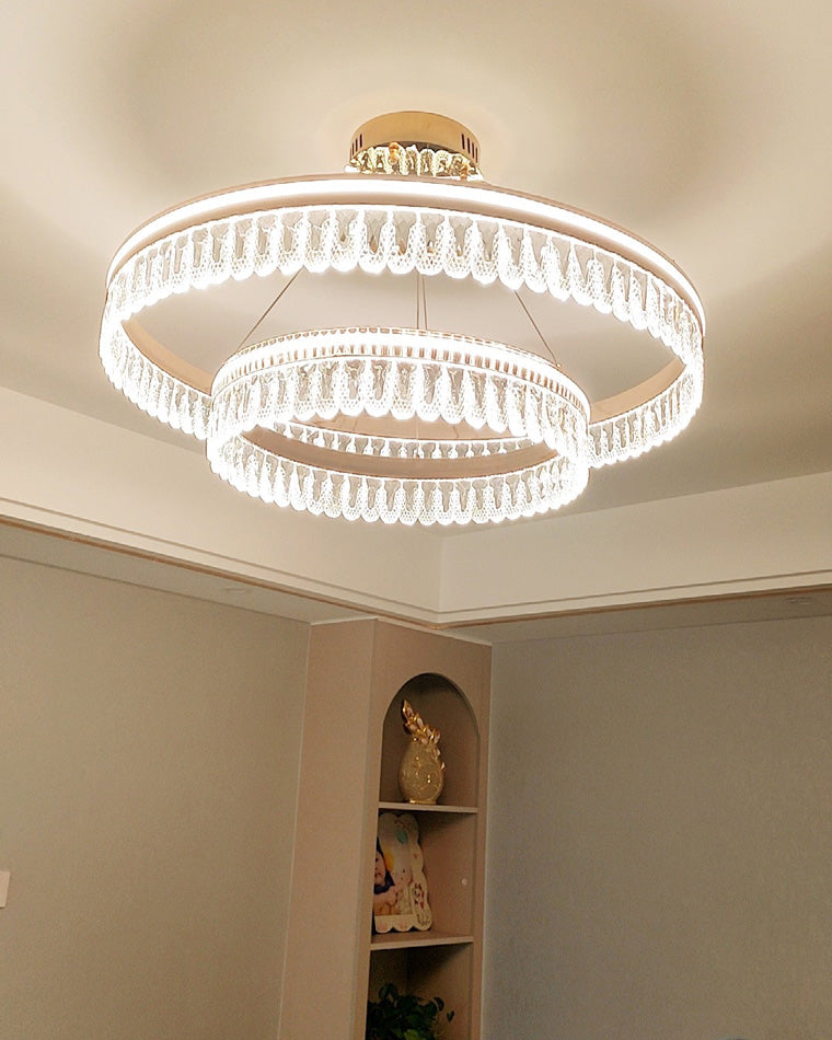 Diff Tiered Crystal Ring Chandelier-DF2167