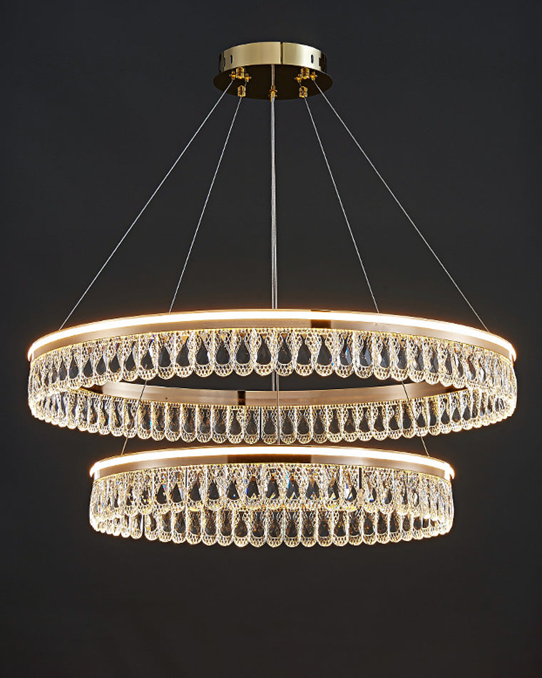 Diff Tiered Crystal Ring Chandelier-DF2167