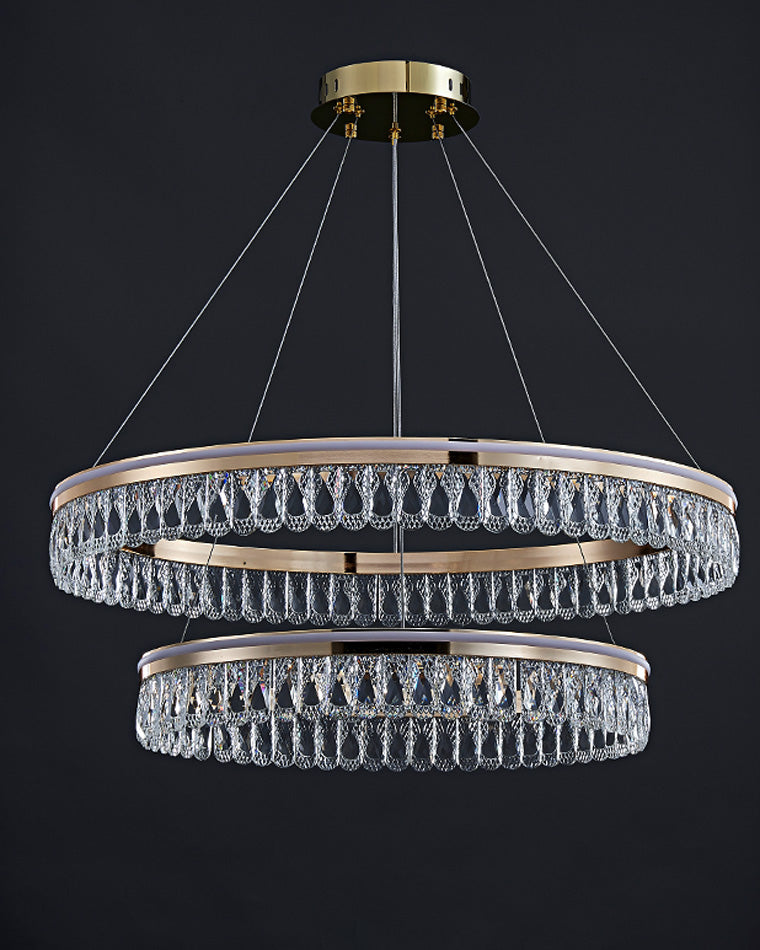 Diff Tiered Crystal Ring Chandelier-DF2167