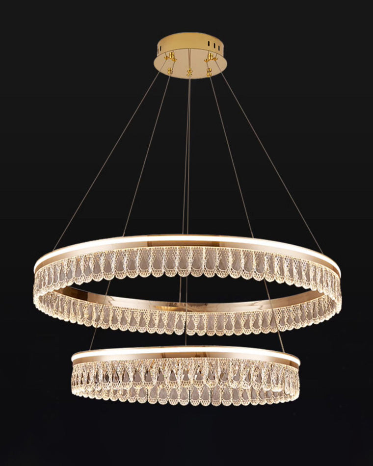 Diff Tiered Crystal Ring Chandelier-DF2167